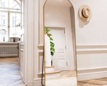 64&quot;X21&quot; Arched Full Length Mirror Free Standing Leaning Mirror Hanging M... - $118.99