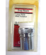 Snap Nipple  Long Style with Aerator -Lasco-MPN- 09-1921 -Chrome Plated ... - $167.06 MXN