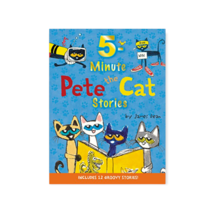 5-Minute Pete the Cat Stories Hardcover Included 12 Groovy Stories Blue Ages 3-8 - $12.86
