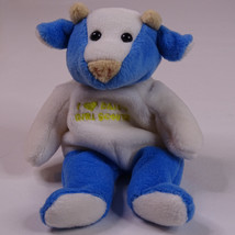 Girl Scout Mary Meyer Daisy Girl Scouts Cow 1990&#39;s White And Blue In Color Cute - £5.06 GBP