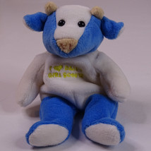 Girl Scout Mary Meyer Daisy Girl Scouts Cow 1990&#39;s White And Blue In Color Cute - £4.89 GBP