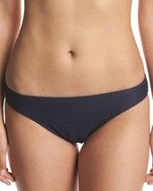  NEW Michael Kors Navy Ribbed Classic Hipster Swimwear Bikini Bottom L L... - $17.81