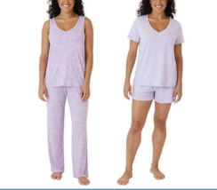 Eddie Bauer 4-Piece Pajama Set Purple Orchid Women&#39;s Sz M NWT - $399.63 MXN