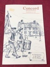 Concord Massachusetts History Pictures Points Interest Booklet Pamphlet  - £11.68 GBP