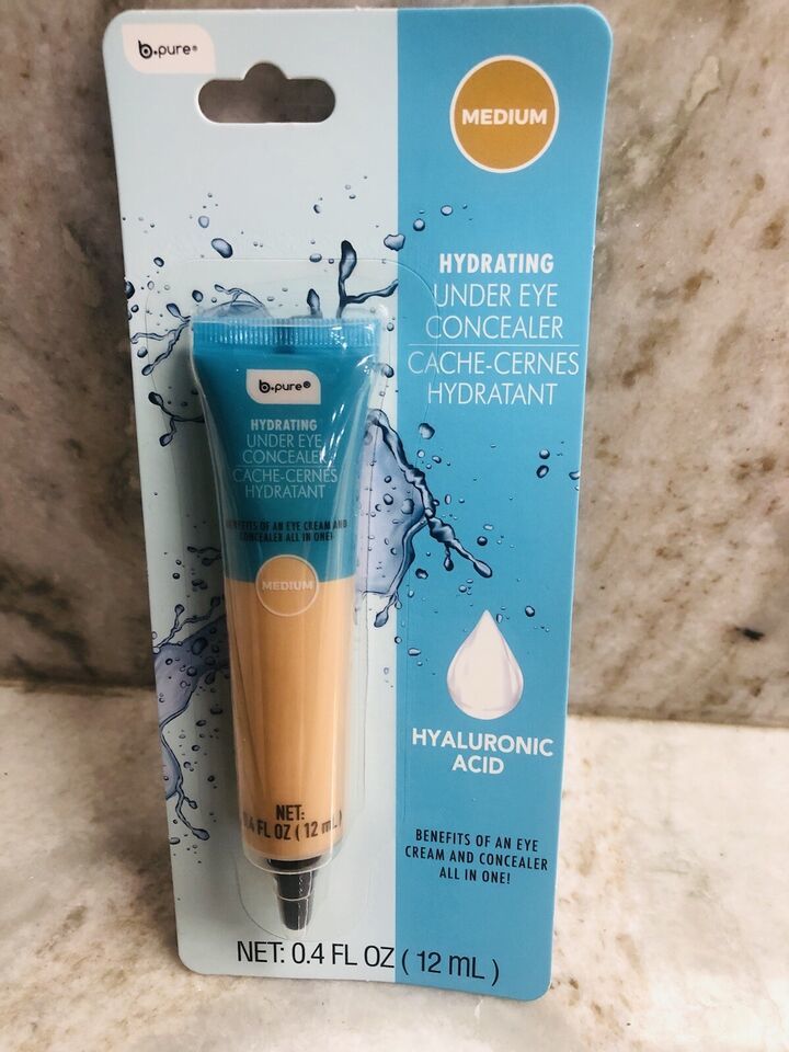 b.pure Hydrating Under Eye Concealer-All in 0ne-Hyaluronic Acid 0.4floz-Medium