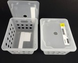 (Lot of 2) IKEA Rundbal Storage Basket W/ Lid Stackable Transparent 7x5.... - £14.94 GBP