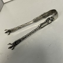 Sterling Silver Whiting &quot;Imperial Queen&quot; 1893 Claw Sugar Tongs 4&quot; No Mon... - $74.20