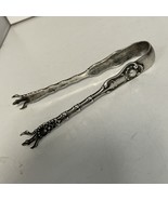 Sterling Silver Whiting &quot;Imperial Queen&quot; 1893 Claw Sugar Tongs 4&quot; No Mon... - $74.20