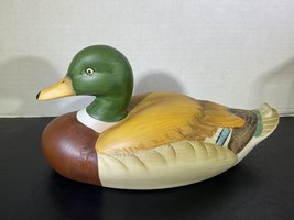 Mallard Duck Figurine Decoy 9” Ceramic Porcelain - £7.58 GBP