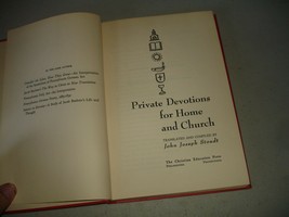 Private Devotions for Home and Church by John Joseph Stoudt (Hardcover, ... - $42.56