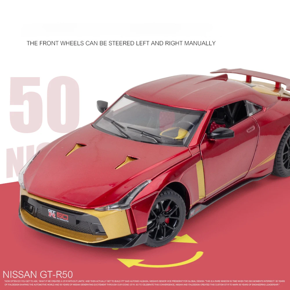 Play 1:24 Nissan Skyline Ares GTR50 GT-R50 Alloy Model Car Vehicle Diecasts Meta - £50.35 GBP