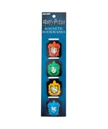 Harry Potter School Crests Magnetic Bookmarks Set Of 4 Black - £10.25 GBP