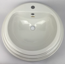 Alape Ceramostahl top mount Bathroom Designer Sink Glossy White OD 535mm... - $237.59