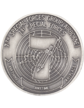 Army 7TH Special Forces Challenge Coin - £29.50 GBP