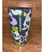 ~New~Starbucks Travel Coffee Mug Purple Green Paisley Slide Lid - $270.03 MXN