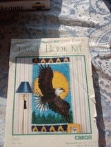 Vintage Caron International Wonder Art Eagle Latch Hook Kit  #4120 16&quot;X32&quot; new - £23.21 GBP