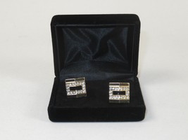 Men J.Valintin Cufflinks by Vitorofolo for French Cuff Shirt V39-62 Gold Diamond image 4