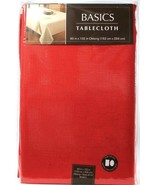 1 Count Basics Tablecloth 60 in x 102 in Oblong 100% Polyester Seats 8-1... - $37.01 CAD