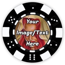 100 Custom Poker Chips Printed Full Color : Your Image, Design, Text (2-... - $144.99