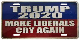 K&#39;s Novelties Trump 2020 Make Liberals Cry Again 6&quot;x12&quot; Aluminum License Plate - - £3.90 GBP