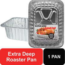 17.13" X 12.63" Aluminum Extra Deep Super King Roaster Pan - $18.13