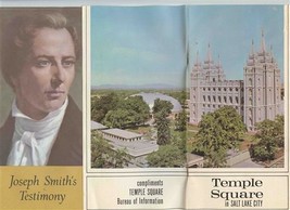 Temple Square in Salt Lake City Utah &amp; Joseph Smith&#39;s Testimony Booklets  - £14.21 GBP