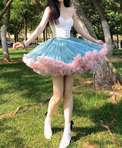 A-line BLACK Puffy Tulle Skirt Custom Plus Size Ballerina Layered Tulle Skirt image 11