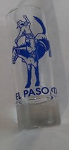 El Paso Texas Cowboy Horse Rodeo Bucking Colorful Tall Double Shot Glass - €4,38 EUR