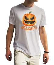 happy halloween 2 Unisex White T-Shirt - £17.97 GBP