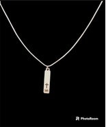 New Stainless Steel Lasered FAITH Religious Cross Necklace Christian Jew... - £19.46 GBP