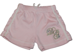 pink SHORTS soft 3T elastic waist white side stripes w/front ties for bo... - $2.80