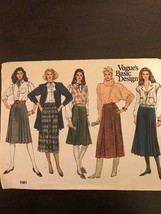 Vogue 1061 Vintage Misses Skirt Pattern - £7.54 GBP