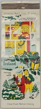 Vintage 1950&#39;s Universal Matchbook Cover Ireland Christmas Traditions - $5.89