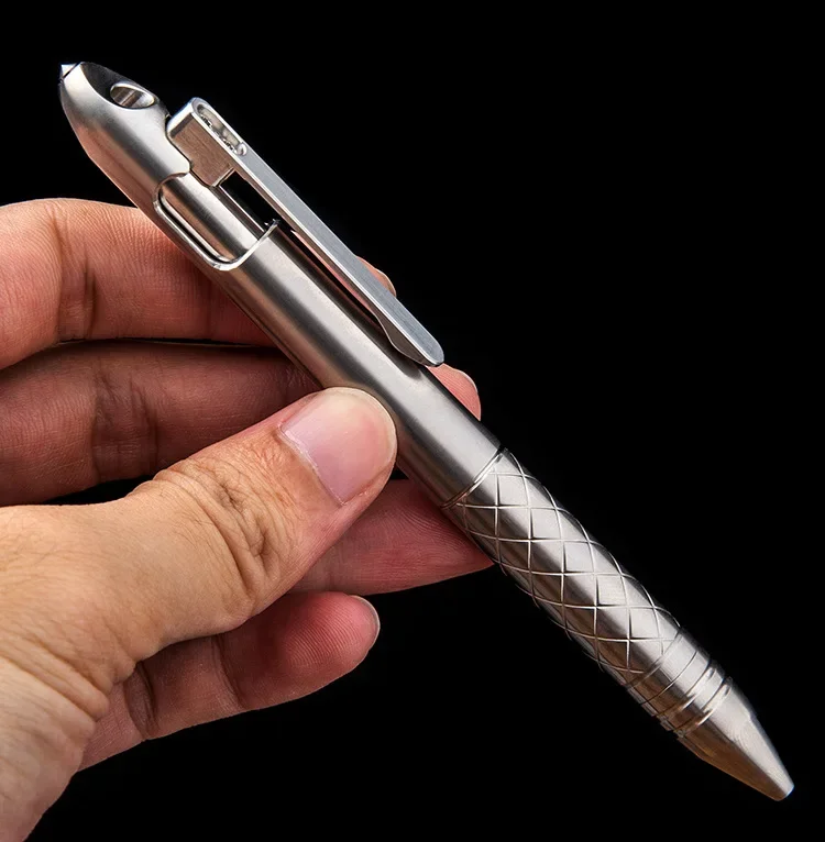 Multi-functional EDC Titanium Alloy Pen with Collection Writing Portable Camping - £45.61 GBP
