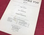 Vintage Sheet Music 1930 EMBRACEABLE YOU Girl Crazy by GEORGE &amp; IRA GERS... - $14.80