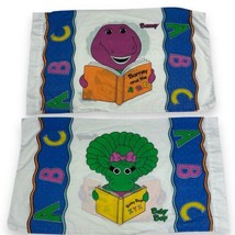 90s Barney &amp; Baby Bop Vintage 1993 ABC Child’s Pillow Case The Lyons Group Rare - £11.40 GBP