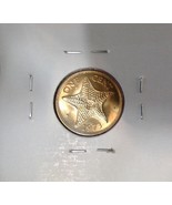 HIGH GRADE UNC/BU 1973 BAHAMAS ISLANDS STARFISH ONE CENT COIN PULLED FRO... - $94.84 MXN