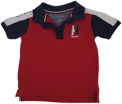Tommy Hilfiger Polo Shirt Toddler Boys Size 18M Red White and Blue - $8.91