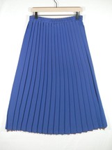 VTG Andrea Gayle Pleated Blue Maxi Skirt 30&quot; Waist - £27.51 GBP