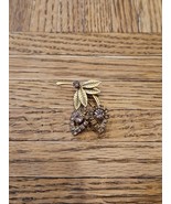 Gold Tone/Lavender Tone Leaf Pin/Pinback Brooch, 1.75&#39;&#39; Vintage  - €8,56 EUR