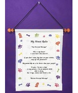 My House Rules {from dog} - Personalized Wall Hanging (959-1) - £15.63 GBP