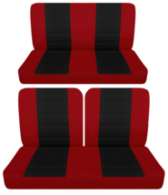 Fits 1963 Ford Galaxie 500 M 2dr sedan Front 50-50 top & solid Rear seat covers - £102.68 GBP