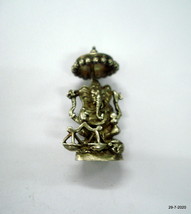 vintage antique handmade old silver statue idol hindu god ganesha - $197.01