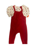 Wonder Nation 2 Pc Baby Girls Christmas Overall Set Size 12  Months - £10.47 GBP