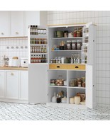 TOPMAX Pantry: Large Kitchen Cabinet w/ Shelves - $691.84 CAD