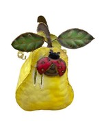 Ladybug Pear Metal Basket 7 1/2” Home Decor - $15.14