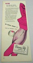 1946 Print Ad Perma-Lift The Miracle Girdle Pretty Lady Drawing - £9.23 GBP