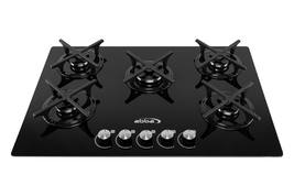 ABBA CG-501-V5C - 30" Gas Cooktop w/ 5 Burners, Tempered glass surface - Black image 2