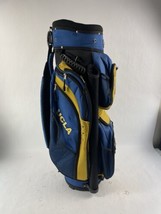 UCLA Bruins Golf Carry Cart Bag By Team Effort Blue Gold Bear 8 Way divider EUC - £78.35 GBP