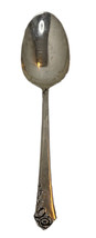 Heirloom Sterling By Oneida Damask Rose Silver Serving Spoon No Monogram - £54.94 GBP